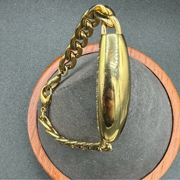 LCI Liz Claiborne Goldtone ID Bracelet - Picture 7 of 11